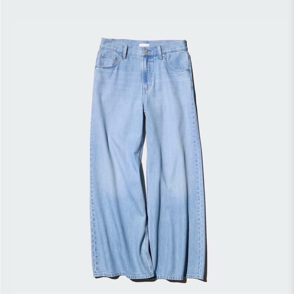 UNIQLO Women's Drapy Wide Leg Jeans | 27